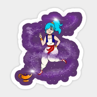 Bulma Genie in a Bottle Sticker